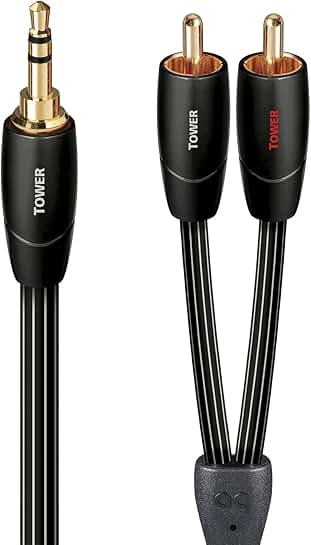 2m Tower mini-Jack to RCA audio cables