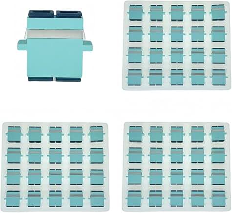 60 Pack SC OM3 Duplex Fiber Optic Couplers