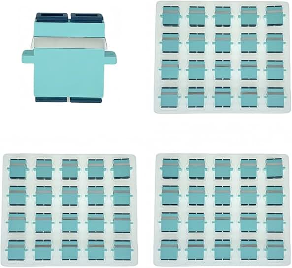 60 Pack SC OM3 Duplex Fiber Optic Couplers