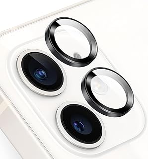 Camera lens protector with tempered glass and metal ring