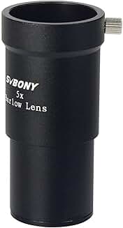 5X 1.25 Inch Telescope Barlow Lens for Astronomy