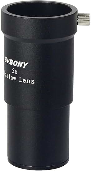 5X 1.25 Inch Telescope Barlow Lens for Astronomy