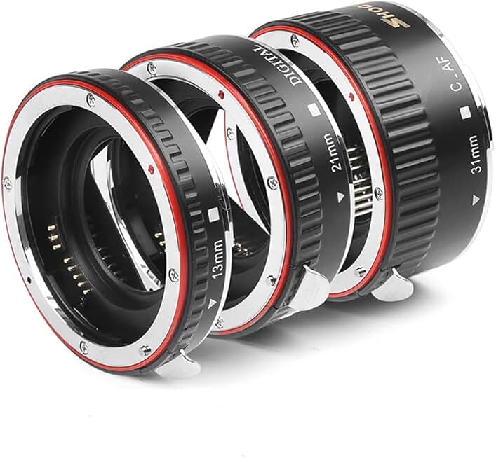 Auto Focus Macro Extension Tube Set for Canon EOS Lenses