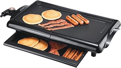 10x20 Inch Non-Stick Electric Griddle with Drip Pan