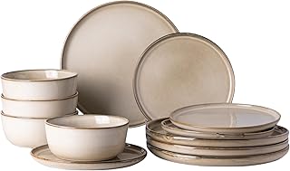 Ceramic Dinnerware Set for Four, 12 Pieces