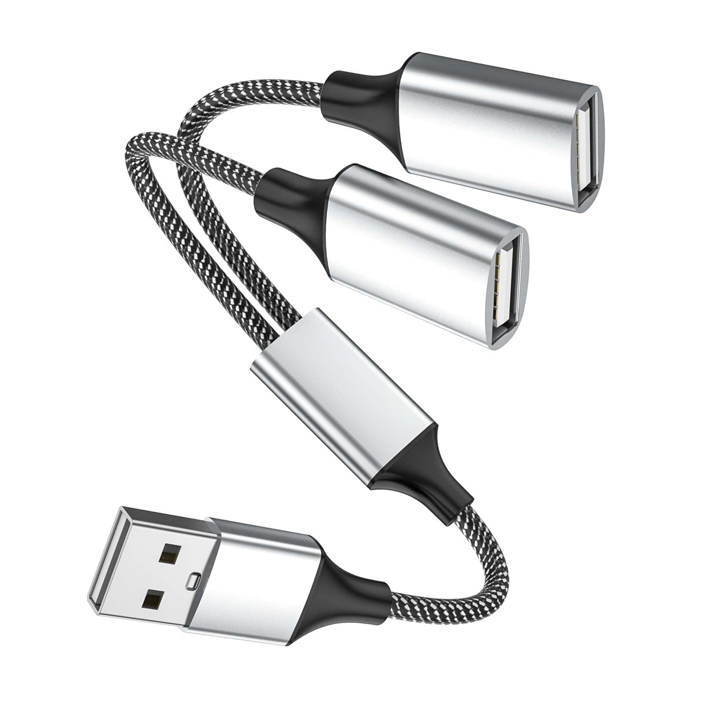 USB A splitter for charging and data transfer