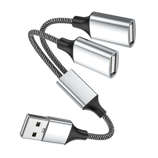 USB A splitter for charging and data transfer