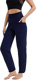 Women’s High Waist Pockets Harem Pants for Workout and Yoga