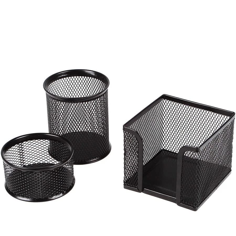 Metal Mesh Pen and Paper Organizer Set