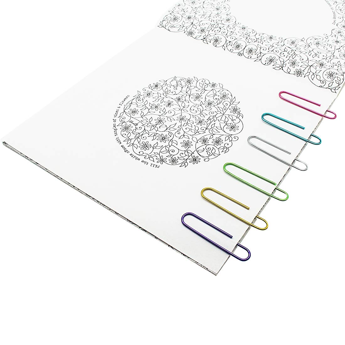 150 Jumbo Color Paper Clips for Office Use
