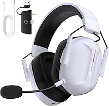 Wireless Gaming Headset with 3D Sound and 60H Battery