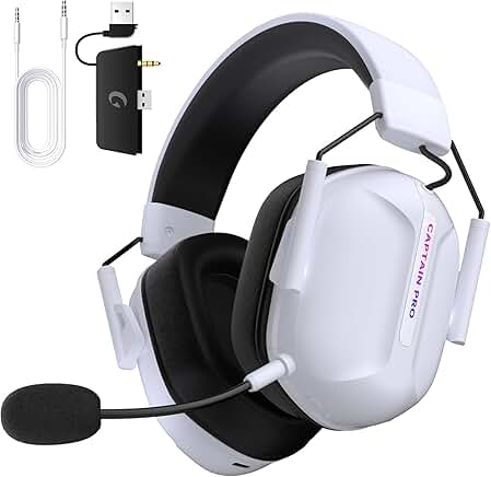 Wireless Gaming Headset with 3D Sound and 60H Battery