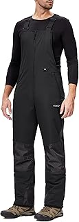 Men's Waterproof Insulated Snow Bibs for Winter Skiing