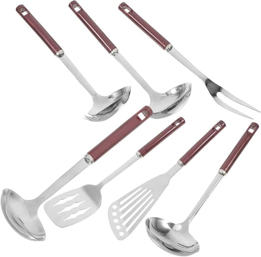 3-in-1 Silicone Cooking Spatula with Wood Handle