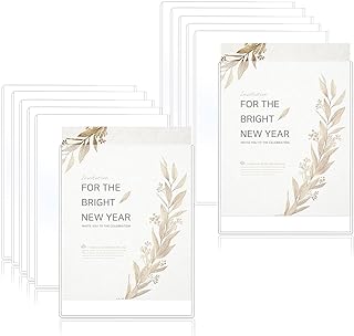 12 Clear Rigid Top Loaders for 8.5 x 11 inch documents