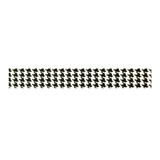 Colorful Pattern Washi Masking Tape in Black Houndstooth