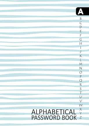A5 Alphabetical Password Book with Tabs