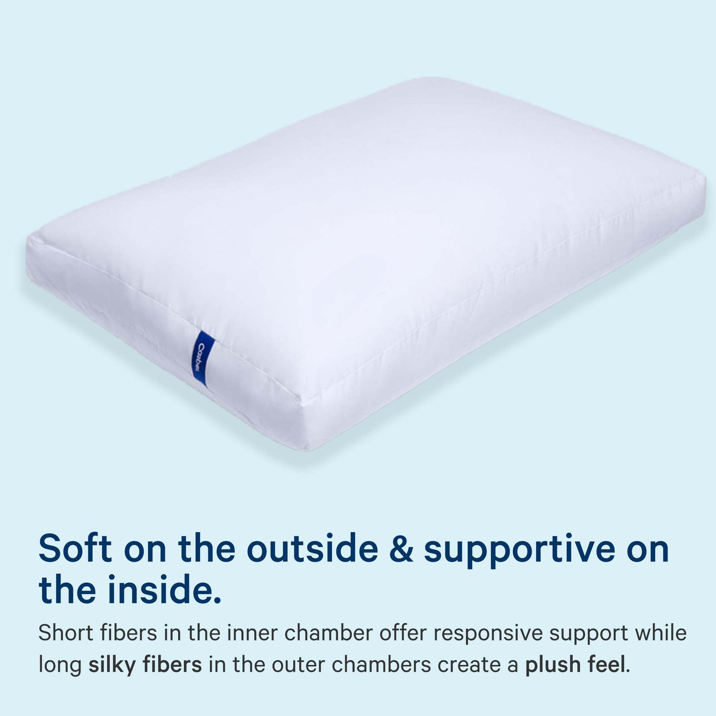 Sleep Essential Pillow for Sleeping, Standard, White