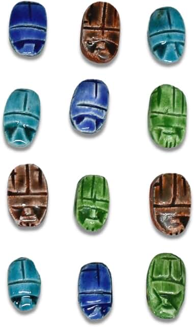 Assorted Color Scarab Beetle Bead Pendant Necklace Bracelet