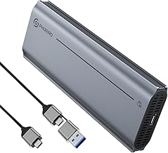 PhiBox Pro M.2 NVMe SSD Enclosure, Tool-Free, USB4/3/2, Thunderbolt 4/3