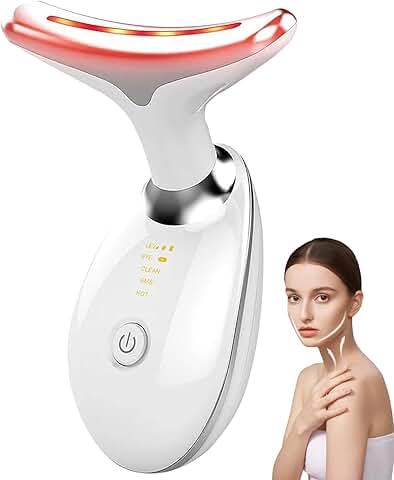 Neck and Face Massager with 7-Color LED
