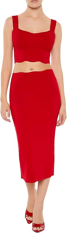 Women's Sweater Knit Midi Skirt