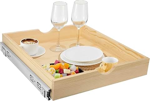 Pull Out Wood Cabinet Drawer for Kitchen and Pantry