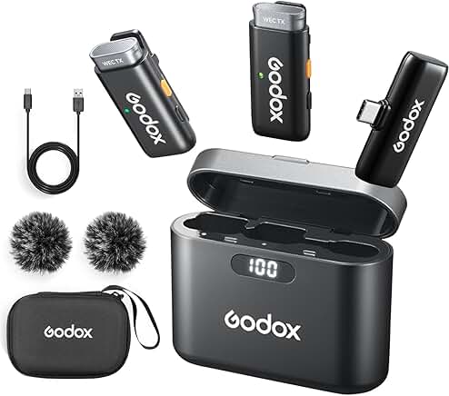 Wireless Lavalier Microphone Kit with 656ft Range