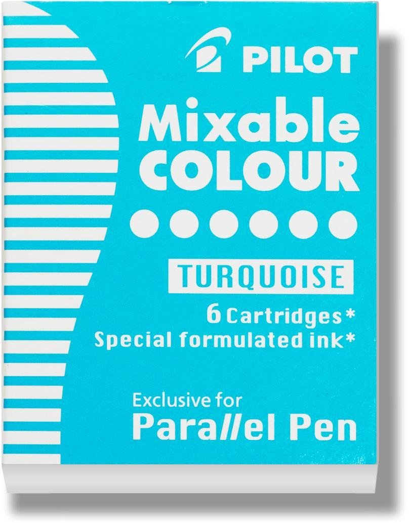 Six Turquoise Ink Refills for Calligraphy Pens