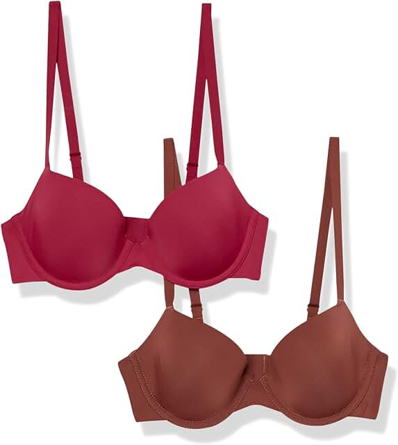 Women's Microfibre Demi Cup Bra Pack of 2