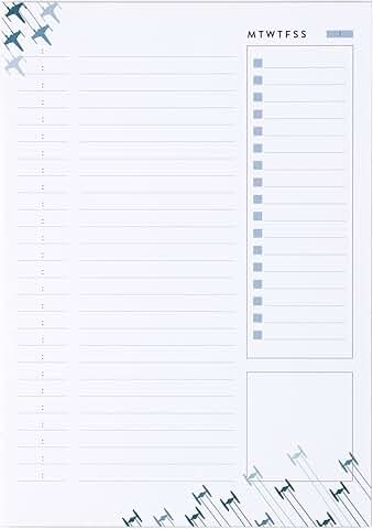 Daily Schedule Notepad with 50 Sheets