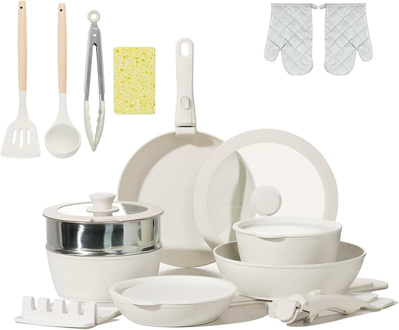 12-Piece Natural Wooden Cooking Spoons Set