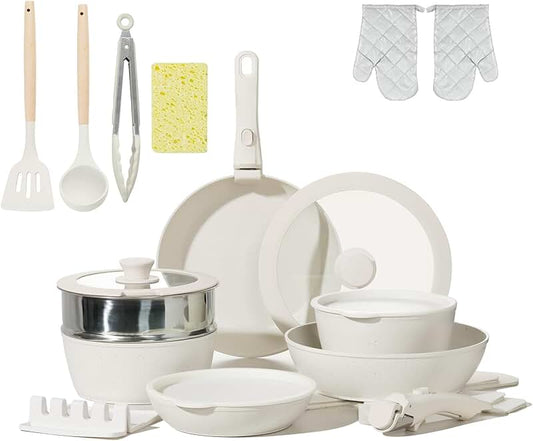 12-Piece Natural Wooden Cooking Spoons Set