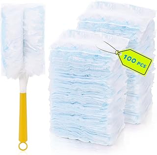 100 Disposable Duster Refills with Handle