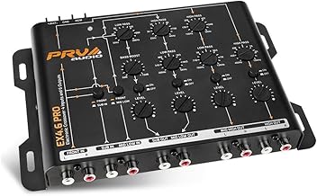 4-Way Electronic Car Audio Crossover with RCA Outputs