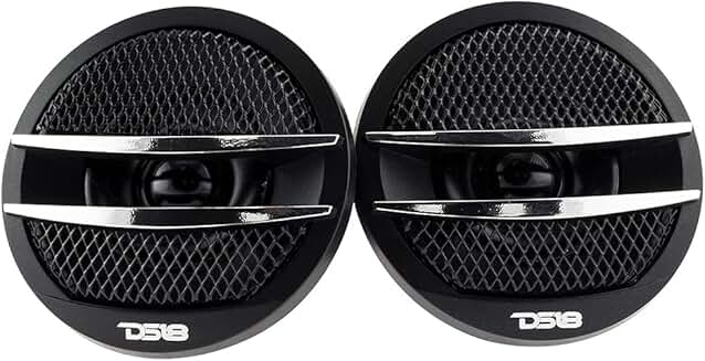 Set of 2 1.38-inch 200W Tweeters with Mounting Kit
