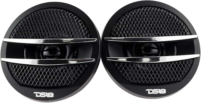 Set of 2 1.38-inch 200W Tweeters with Mounting Kit