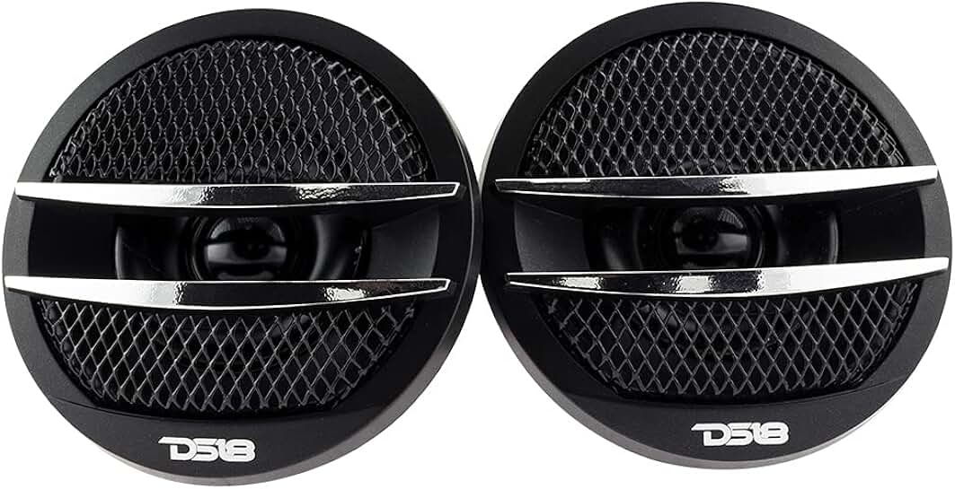 Set of 2 1.38-inch 200W Tweeters with Mounting Kit