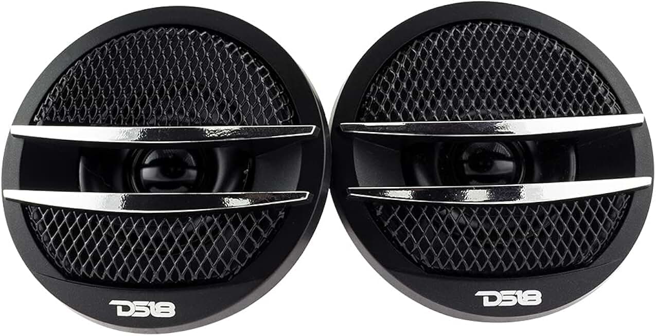 Set of 2 1.38-inch 200W Tweeters with Mounting Kit