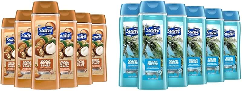 Body Wash Bundle with Cocoa Butter, Shea, and Ocean Breeze