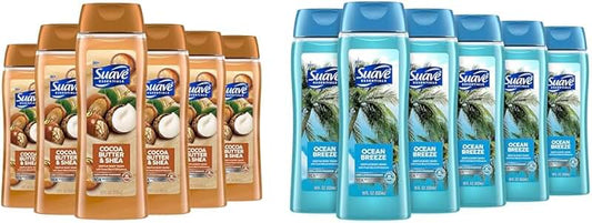 Body Wash Bundle with Cocoa Butter, Shea, and Ocean Breeze