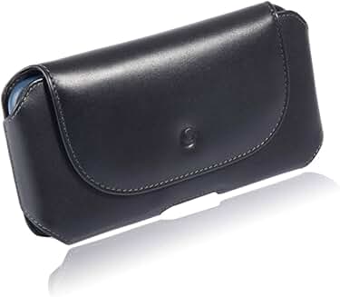 Genuine Leather Phone Holster with Belt Clip for iPhone 6.9" and 6.7" Models