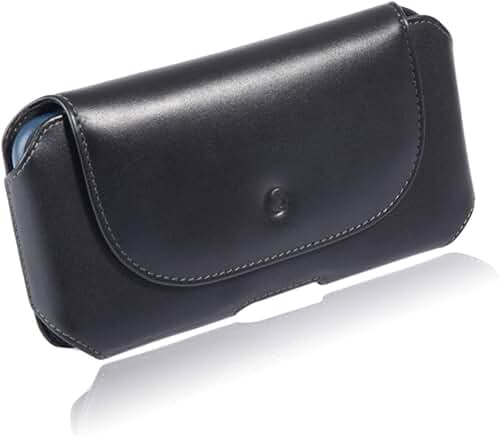 Genuine Leather Phone Holster with Belt Clip for iPhone 6.9" and 6.7" Models