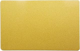 Pack of 10 Pearled Golden Metal Business Cards 86x54mm