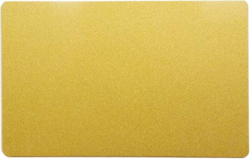 Pack of 10 Pearled Golden Metal Business Cards 86x54mm