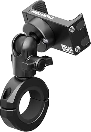 All-Metal Motorcycle Phone Mount with Vibration Dampening
