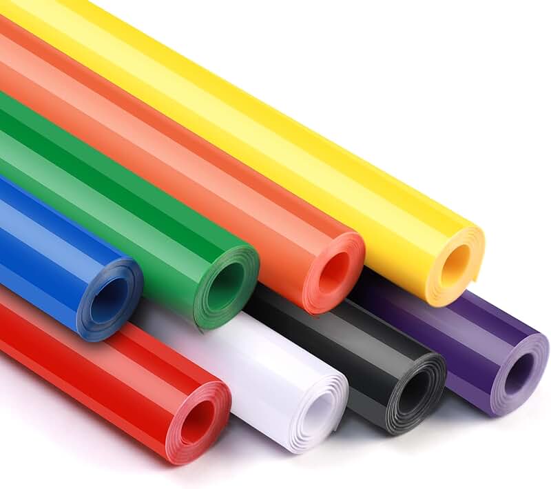 8-Color Permanent Vinyl Rolls for Crafts and Signs