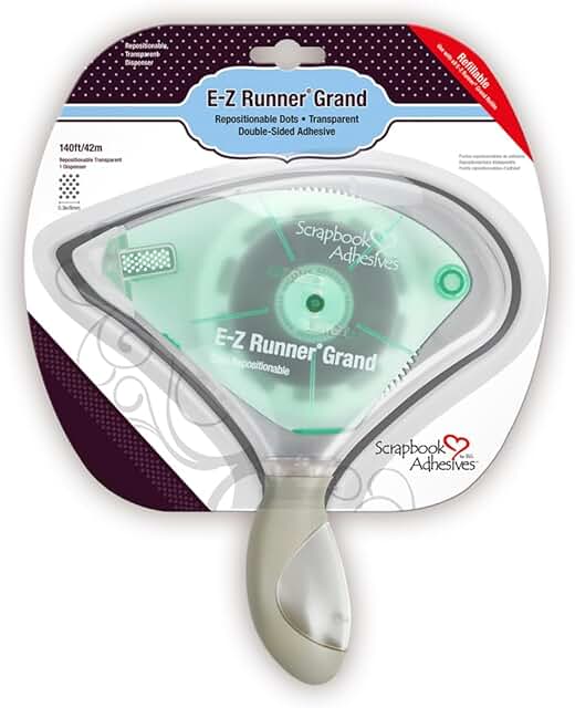 Clear Tape Dispenser for Scrapbook Adhesives