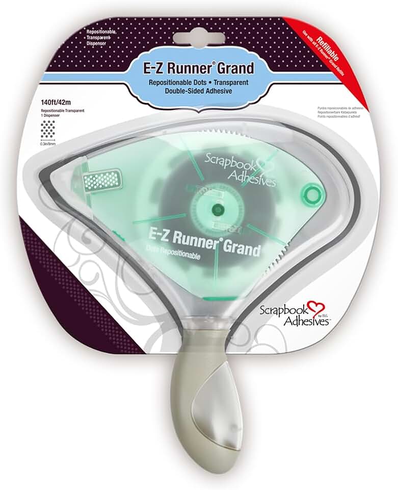 Clear Tape Dispenser for Scrapbook Adhesives