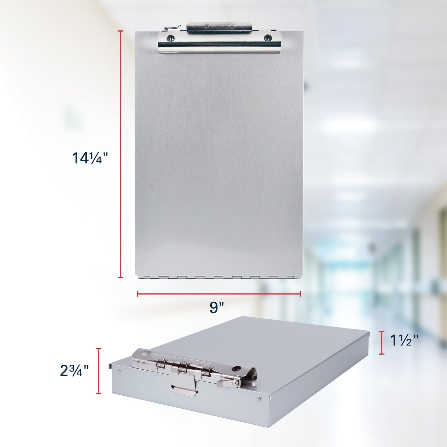 Recycled Aluminum Storage Clipboard with Lock